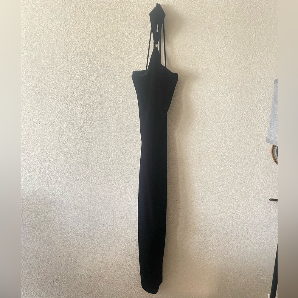 Roberta Bridal Black Strapless Maxi Dress